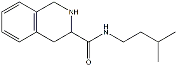 N-(3-methylbutyl)-1,2,3,4-tetrahydroisoquinoline-3-carboxamide,,结构式