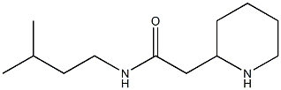 N-(3-methylbutyl)-2-(piperidin-2-yl)acetamide Structure