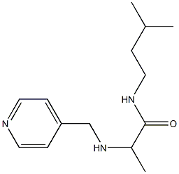 N-(3-methylbutyl)-2-[(pyridin-4-ylmethyl)amino]propanamide Struktur