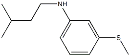 N-(3-methylbutyl)-3-(methylsulfanyl)aniline Structure