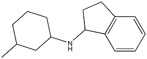 N-(3-methylcyclohexyl)-2,3-dihydro-1H-inden-1-amine 化学構造式