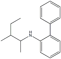 N-(3-methylpentan-2-yl)-2-phenylaniline,,结构式