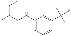 N-(3-methylpentan-2-yl)-3-(trifluoromethyl)aniline Struktur
