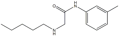 N-(3-methylphenyl)-2-(pentylamino)acetamide Structure