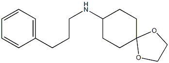 N-(3-phenylpropyl)-1,4-dioxaspiro[4.5]decan-8-amine 结构式