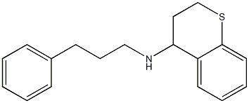 N-(3-phenylpropyl)-3,4-dihydro-2H-1-benzothiopyran-4-amine Structure