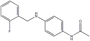 N-(4-{[(2-fluorophenyl)methyl]amino}phenyl)acetamide Structure