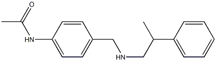 N-(4-{[(2-phenylpropyl)amino]methyl}phenyl)acetamide Structure