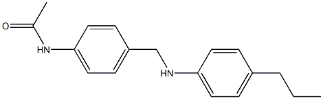 N-(4-{[(4-propylphenyl)amino]methyl}phenyl)acetamide 结构式