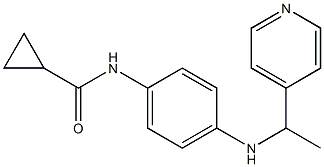 N-(4-{[1-(pyridin-4-yl)ethyl]amino}phenyl)cyclopropanecarboxamide Structure