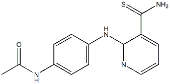 N-(4-{[3-(aminocarbonothioyl)pyridin-2-yl]amino}phenyl)acetamide Struktur