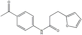 N-(4-acetylphenyl)-3-(furan-2-yl)propanamide Structure