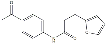 N-(4-acetylphenyl)-3-(furan-2-yl)propanamide Struktur