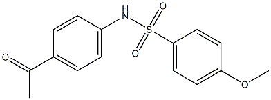 N-(4-acetylphenyl)-4-methoxybenzene-1-sulfonamide Struktur