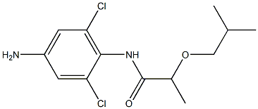 N-(4-amino-2,6-dichlorophenyl)-2-(2-methylpropoxy)propanamide Structure