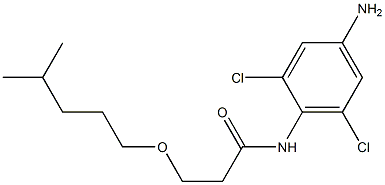 N-(4-amino-2,6-dichlorophenyl)-3-[(4-methylpentyl)oxy]propanamide Structure