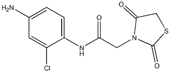 N-(4-amino-2-chlorophenyl)-2-(2,4-dioxo-1,3-thiazolidin-3-yl)acetamide Structure