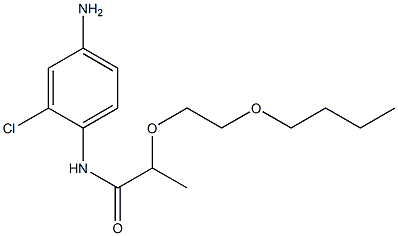 N-(4-amino-2-chlorophenyl)-2-(2-butoxyethoxy)propanamide Structure