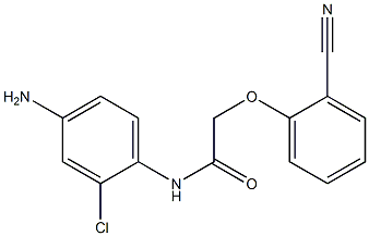 N-(4-amino-2-chlorophenyl)-2-(2-cyanophenoxy)acetamide Struktur