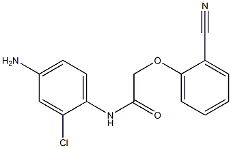 N-(4-amino-2-chlorophenyl)-2-(2-cyanophenoxy)acetamide 化学構造式