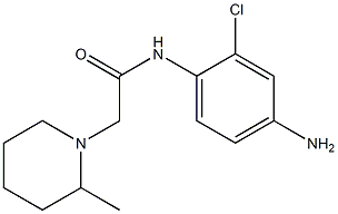 N-(4-amino-2-chlorophenyl)-2-(2-methylpiperidin-1-yl)acetamide 化学構造式