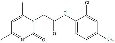 N-(4-amino-2-chlorophenyl)-2-(4,6-dimethyl-2-oxo-1,2-dihydropyrimidin-1-yl)acetamide Struktur