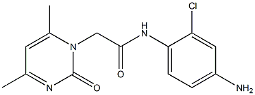 N-(4-amino-2-chlorophenyl)-2-(4,6-dimethyl-2-oxo-1,2-dihydropyrimidin-1-yl)acetamide Structure