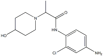 N-(4-amino-2-chlorophenyl)-2-(4-hydroxypiperidin-1-yl)propanamide 结构式