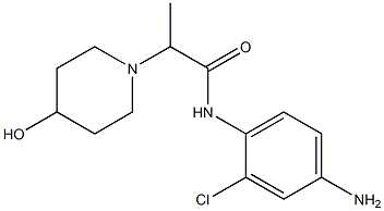 N-(4-amino-2-chlorophenyl)-2-(4-hydroxypiperidin-1-yl)propanamide,,结构式