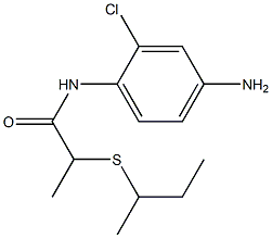 N-(4-amino-2-chlorophenyl)-2-(butan-2-ylsulfanyl)propanamide Struktur