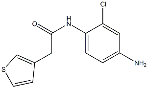 N-(4-amino-2-chlorophenyl)-2-(thiophen-3-yl)acetamide Struktur