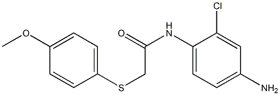 N-(4-amino-2-chlorophenyl)-2-[(4-methoxyphenyl)sulfanyl]acetamide