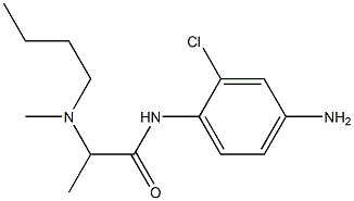 N-(4-amino-2-chlorophenyl)-2-[butyl(methyl)amino]propanamide Structure