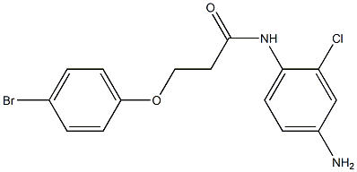 N-(4-amino-2-chlorophenyl)-3-(4-bromophenoxy)propanamide 结构式