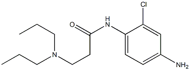 N-(4-amino-2-chlorophenyl)-3-(dipropylamino)propanamide 结构式