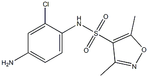 N-(4-amino-2-chlorophenyl)-3,5-dimethyl-1,2-oxazole-4-sulfonamide Struktur