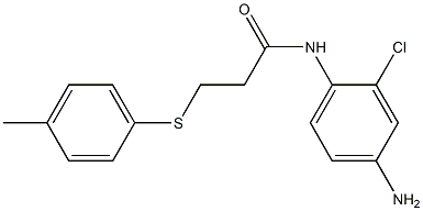 N-(4-amino-2-chlorophenyl)-3-[(4-methylphenyl)sulfanyl]propanamide Structure