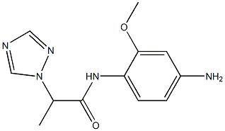 N-(4-amino-2-methoxyphenyl)-2-(1H-1,2,4-triazol-1-yl)propanamide 结构式