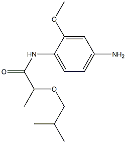 N-(4-amino-2-methoxyphenyl)-2-(2-methylpropoxy)propanamide Struktur