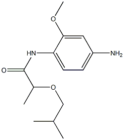 N-(4-amino-2-methoxyphenyl)-2-(2-methylpropoxy)propanamide,,结构式