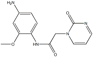 N-(4-amino-2-methoxyphenyl)-2-(2-oxopyrimidin-1(2H)-yl)acetamide Struktur