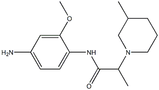 N-(4-amino-2-methoxyphenyl)-2-(3-methylpiperidin-1-yl)propanamide Structure