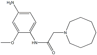 N-(4-amino-2-methoxyphenyl)-2-(azocan-1-yl)acetamide 结构式