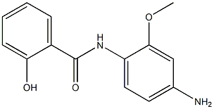 N-(4-amino-2-methoxyphenyl)-2-hydroxybenzamide,,结构式