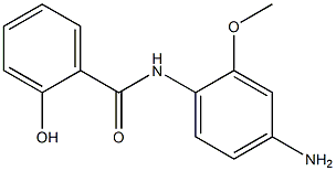 N-(4-amino-2-methoxyphenyl)-2-hydroxybenzamide 化学構造式