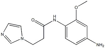 N-(4-amino-2-methoxyphenyl)-3-(1H-imidazol-1-yl)propanamide Struktur