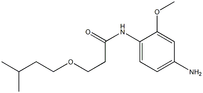 N-(4-amino-2-methoxyphenyl)-3-(3-methylbutoxy)propanamide