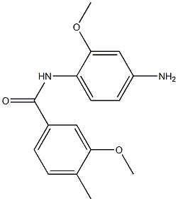 N-(4-amino-2-methoxyphenyl)-3-methoxy-4-methylbenzamide 化学構造式