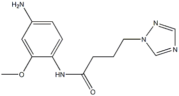 N-(4-amino-2-methoxyphenyl)-4-(1H-1,2,4-triazol-1-yl)butanamide Structure