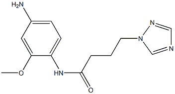 N-(4-amino-2-methoxyphenyl)-4-(1H-1,2,4-triazol-1-yl)butanamide Struktur